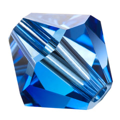 Sapphire Preciosa crystal bicone bead