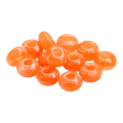 18mm Acrylic Pink Donut Bead
