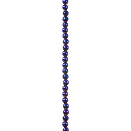 4mm Electric Blue Hematine