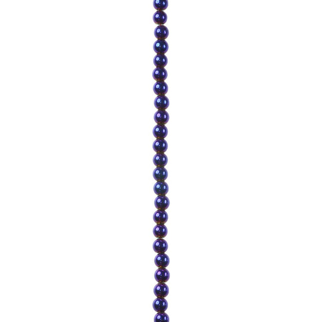 4mm Electric Blue Hematine