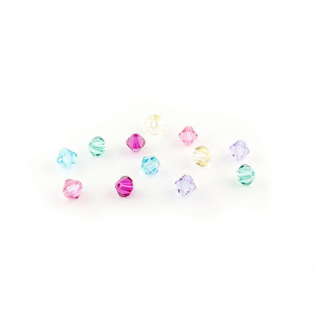 Preciosa Crystal 5mm bicone bead floral mix