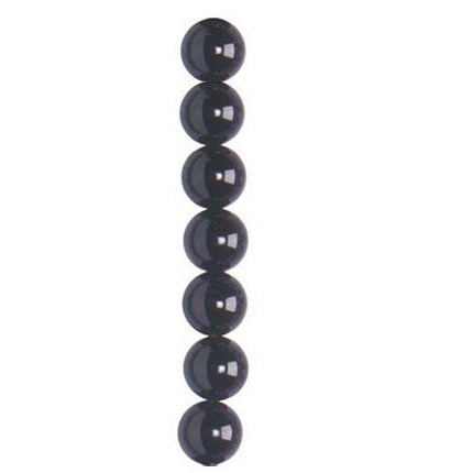 6mm black onyx semi-precious beads 66 per string approx.