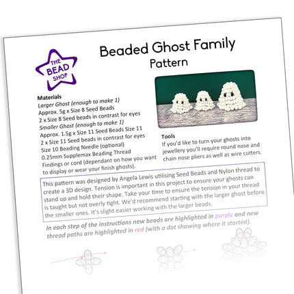 Beaded Ghost Family - Pattern