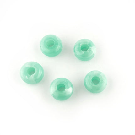 14mm Acrylic Mint Donut Bead