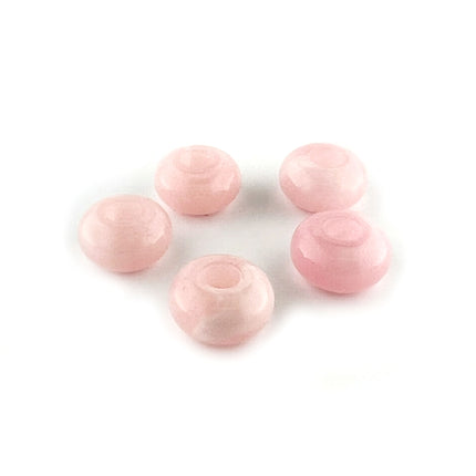 14mm Acrylic Pink Donut Bead