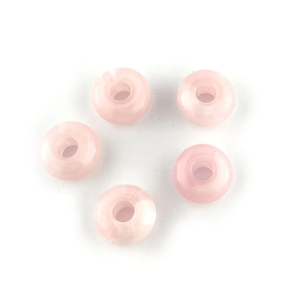 14mm Acrylic Pink Donut Bead