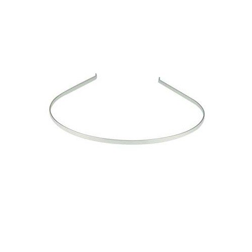 Small Plain Head Band Silver Plated