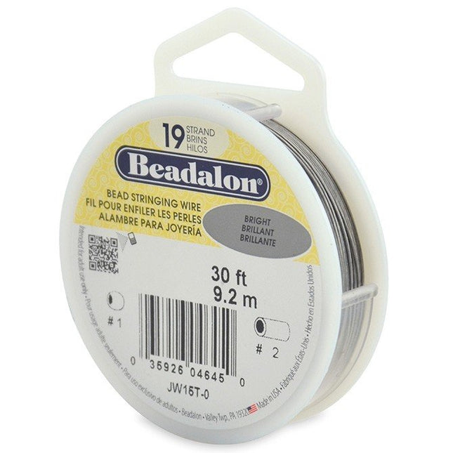Beadalon 19 Strand 9.2m (30ft)  Bright
