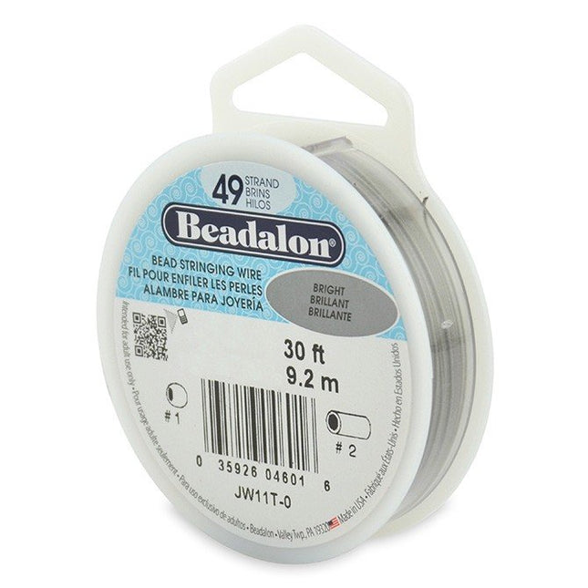 Beadalon 49 Strand 9.2m (30ft)  Bright