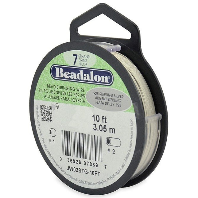 Beadalon 7 Strand 3m (10ft) Sterling Silver