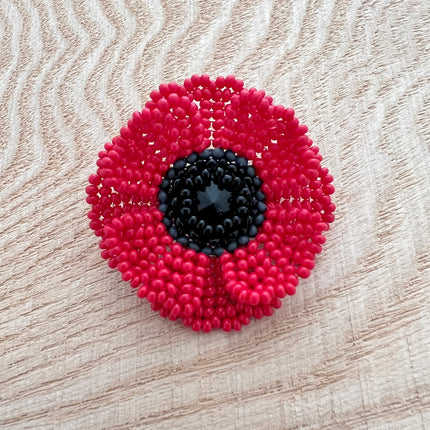 Red poppy do it yourseld beading kit