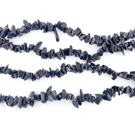 Semi-Precious Blue Goldstone Tumblechip