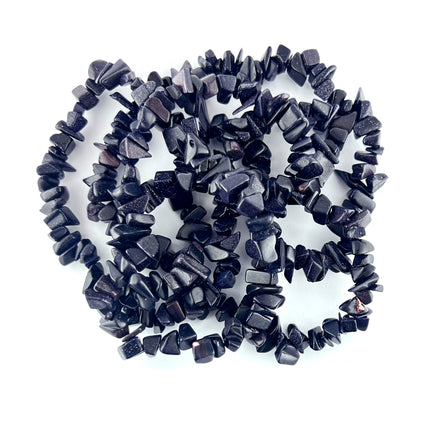 Semi-Precious Blue Goldstone Tumblechip