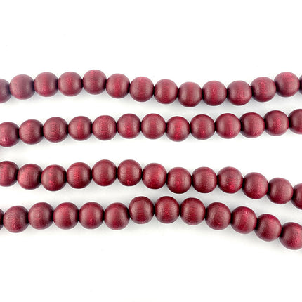 12mm Brown Round Wooden Beads