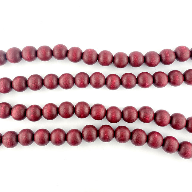 12mm Brown Round Wooden Beads