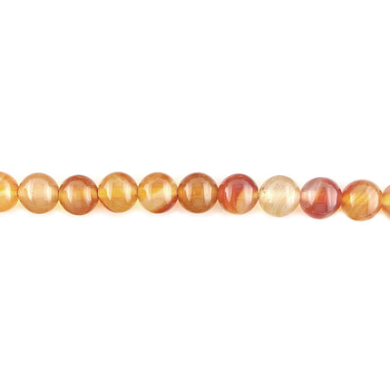 8mm round carnelian semi-precious beads