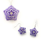 Purple Pendant & Purple Earring Kits