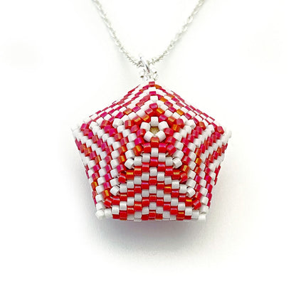 chunky red pendant Necklace Kit