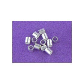 Crimp Tube Size 1 Pack Silver Plated
