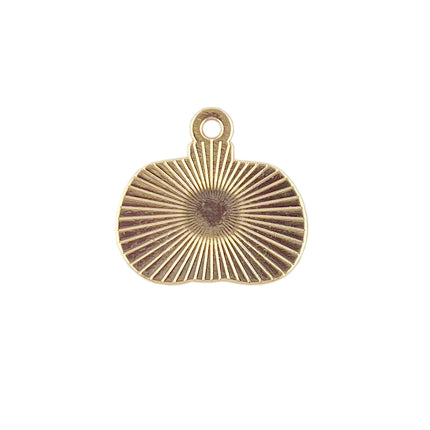 back of the jack-o-lantern charm gold plated