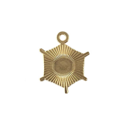 gold plated back of the spider web chrm
