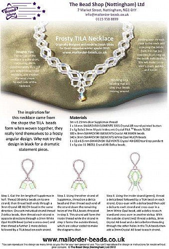 Frosty Tila Necklace Pattern