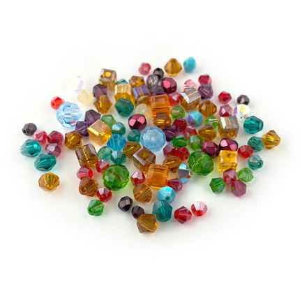 Colourful Crystal & Glass Bead Mix Qty.100 – Limited Stock