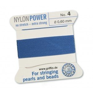 Power Cord No.4 w/ needle Blue 2m