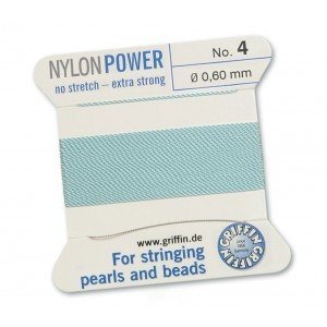 Griffin Turquoise Power Cord No.4 w/ needle 2m