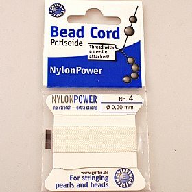 Griffin White Nylon Power Cord No.4