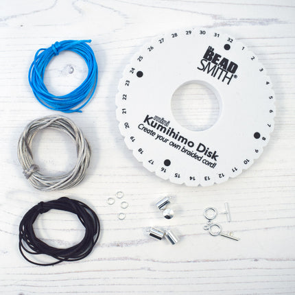 Kumihimo Bracelet Kit Cool