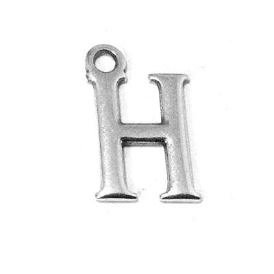 Metal Letter H Pendant Charm
