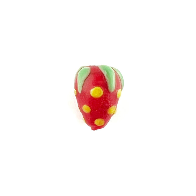 Murano Style Glass Strawberry Bead