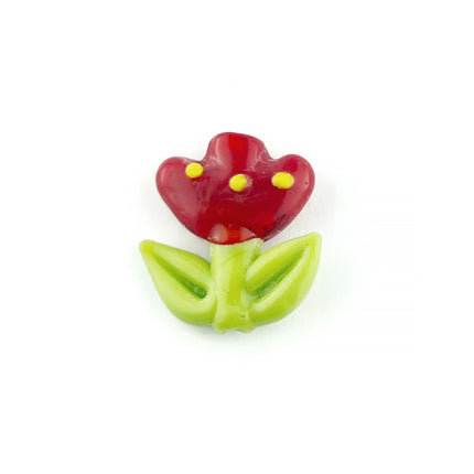Tulip shaped glass bead
