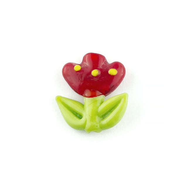 Tulip shaped glass bead