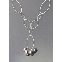 Quicklink Medium Oval Silver Plated