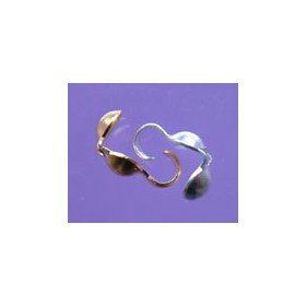 Necklace Ends (Calottes) Silver Plated