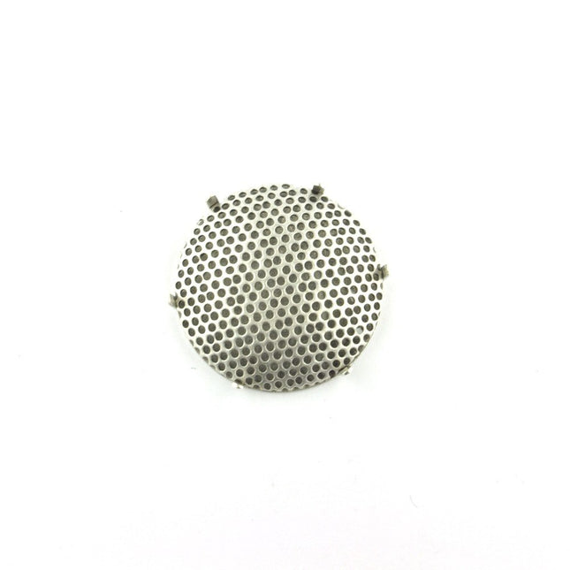 23mm Round Sieve Cabochon Antique Silver *