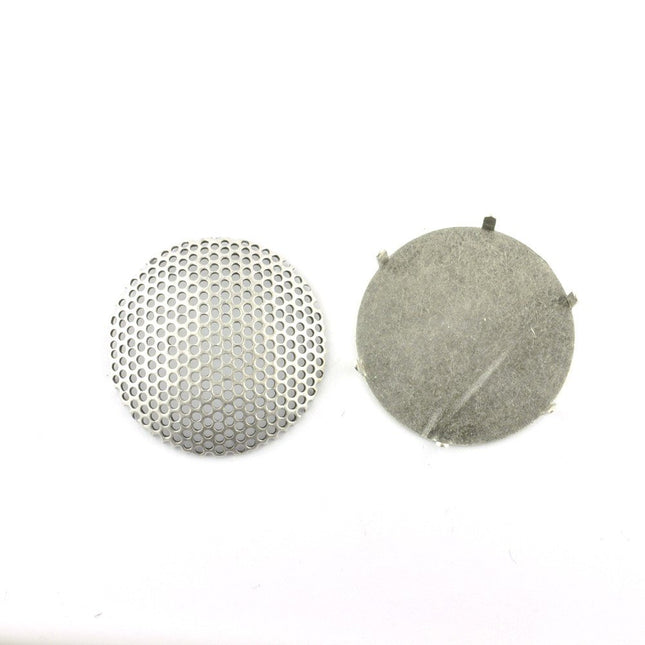 23mm Round Sieve Cabochon Antique Silver *