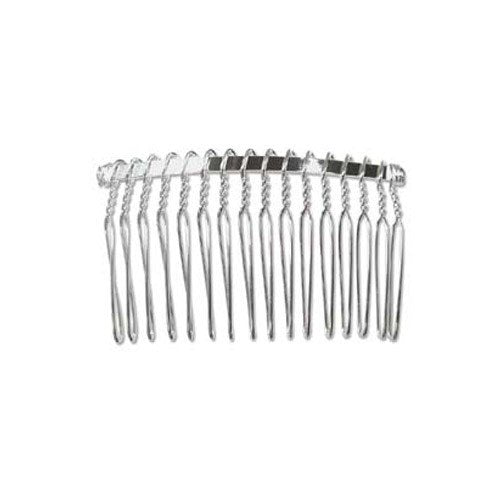 Wrapped Haircomb Silver Plated