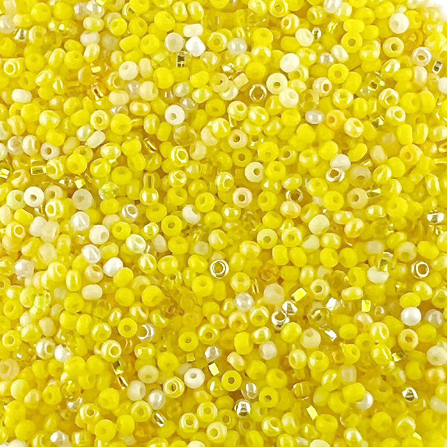 Size 11 Mixed Yellow Preciosa Seed Beads