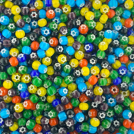 Czech glass size 2 cornelian star seed beads