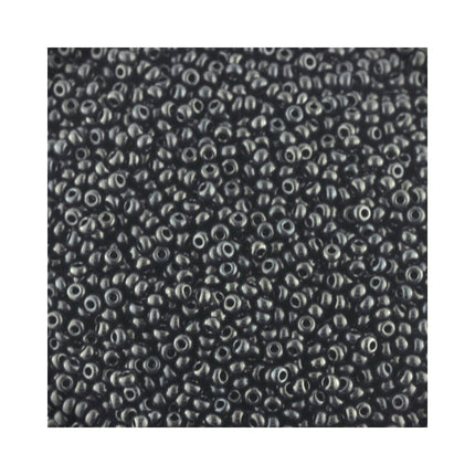 Size 11 Opaque Black Preciosa Seed Beads