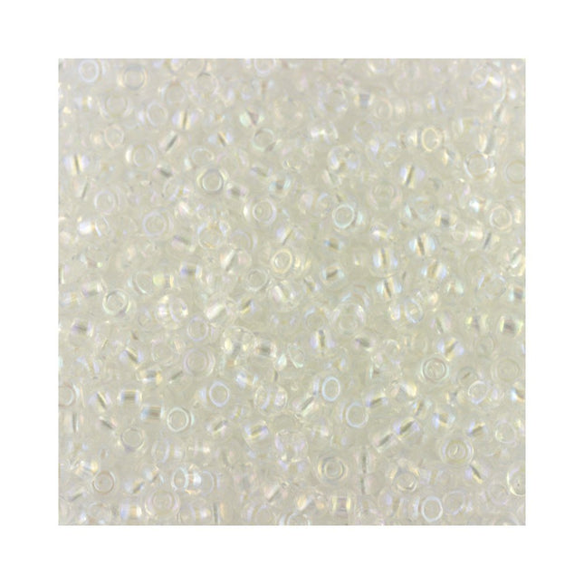 Preciosa size 8 seed beads crystal ab