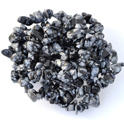 Semi-Precious Snowflake Obsidian Tumblechip