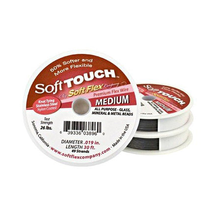 Soft Touch Medium 30ft Satin Silver