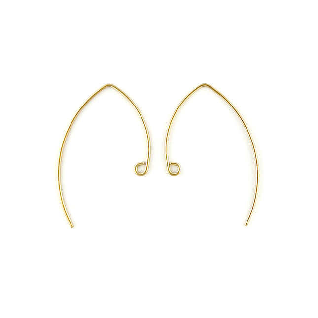 35mm Ear Hooks Gold Plated