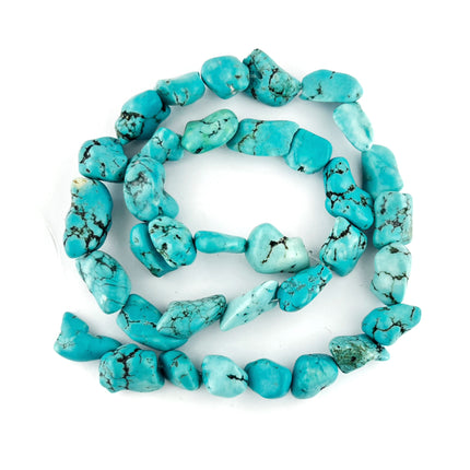 tumbled dyed turquoise beads