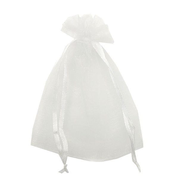 white organza chiffon gift bag