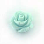 pale turquoise acrylic rose 15mm